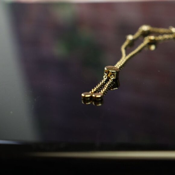 COACH SIGNATURE CRYSTAL SLIDER BRACELET C9449 GLD - Picture 5 of 7